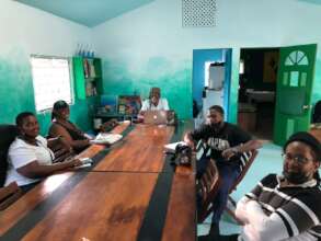 Participants engaging in song writing