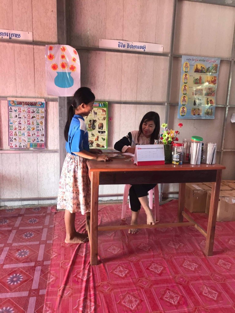 School library for rural Cambodian children