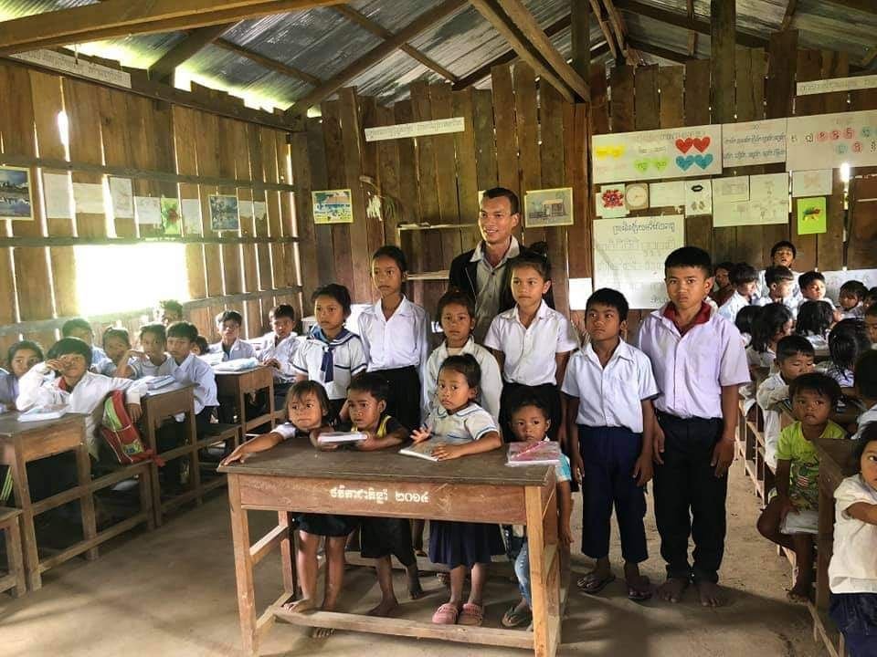 School library for rural Cambodian children