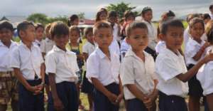 School library for rural Cambodian children