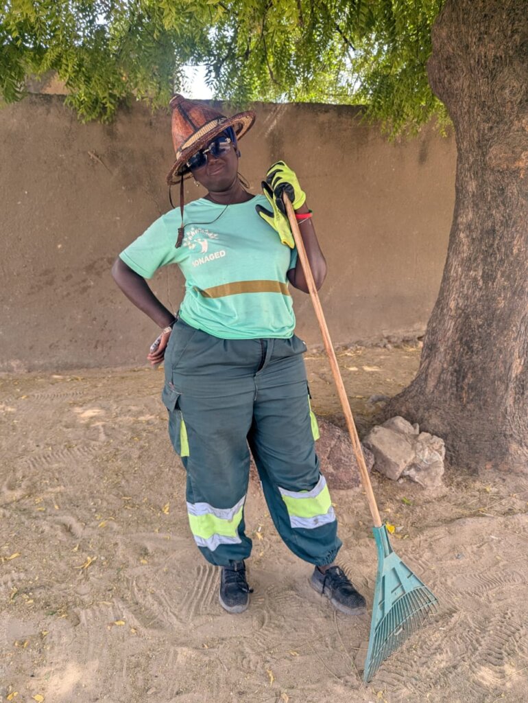 Oumy at work