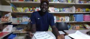 Makhtar learning in the Centre's library