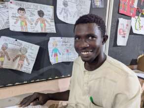 Moustapha at the Diapalante Centre