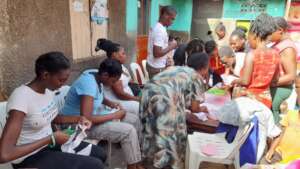 CFU skilling Youths, making reusable pads
