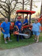 Chainsaw and Backhoe with homeowners
