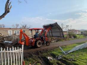 Piling Debris up for Fema Trucks