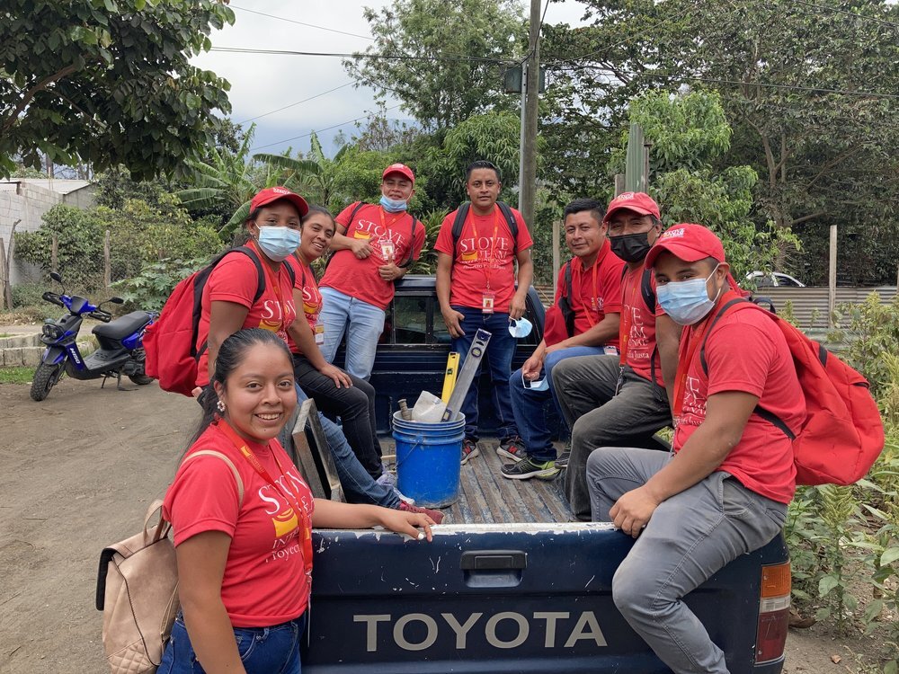 Stovebuilders in a truck