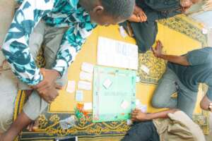 Board games ongoing at Teenagers Summer Camp