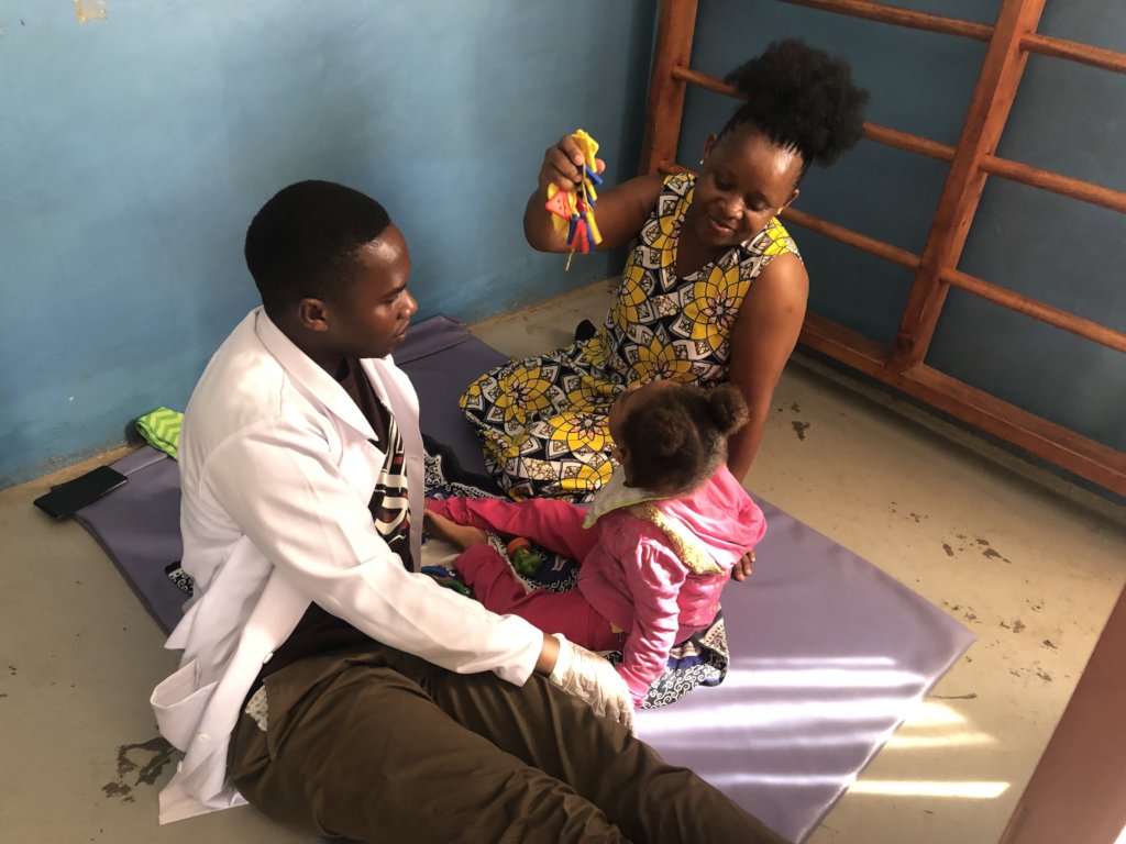 Child receiving therapy at Mama Kevina Hope Centre