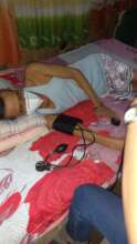 Home care patient visited by the medical team