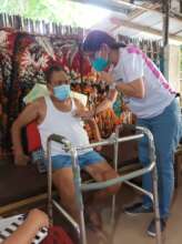 home care client visited by volunteer doctor