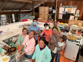 Local staff back in the kitchen cooking up a storm