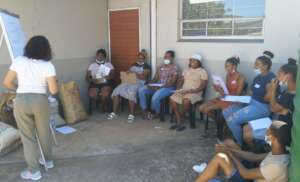 Working in the shade as it was 34 degrees celsius