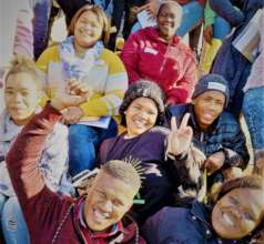 Marilize (centre) at the MCC in Villiersdorp