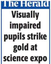 Visually impaired learners strike gold at expo