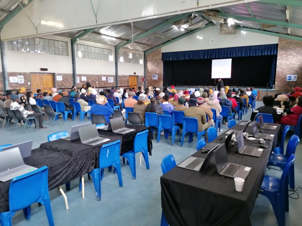 The MCC ready to assist a hall filled with youth.