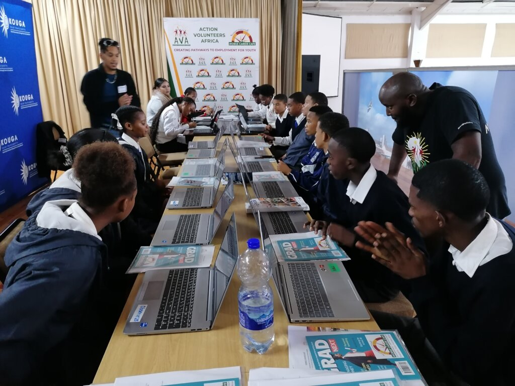 Learners completing an online Career Pathway Test