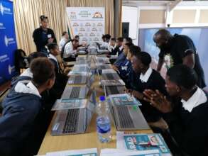 Learners completing an online Career Pathway Test