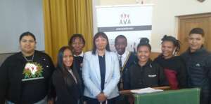Marilize, second from right at AVAs Career Expo