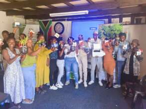 Youth from Mfuleni at the MCC with their plants