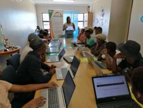 Youth in Gqeberha doing the Interest assessment