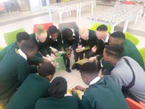 Serious group discussion