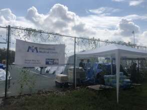 Our team deployed an emergency medical field unit