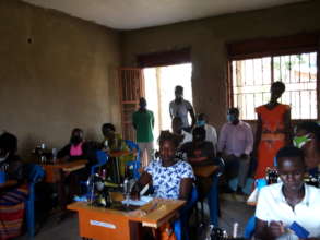 Tailoring trainees at the centre