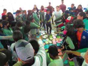 Workshop for youth, group integration exercise