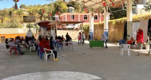 Presenting sociodramas to community members