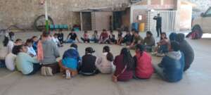 Session during workshop at Coixtlahuaca