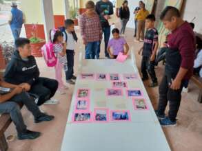 Youth mounting anniversary exhibit Tequixtepec