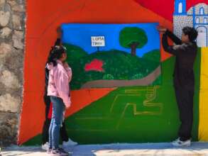 Students incorporate paintings of local territory