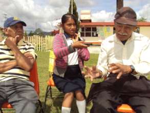Young people dialogue with elders
