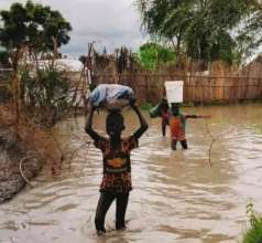 Children displaced moving to higher grounds