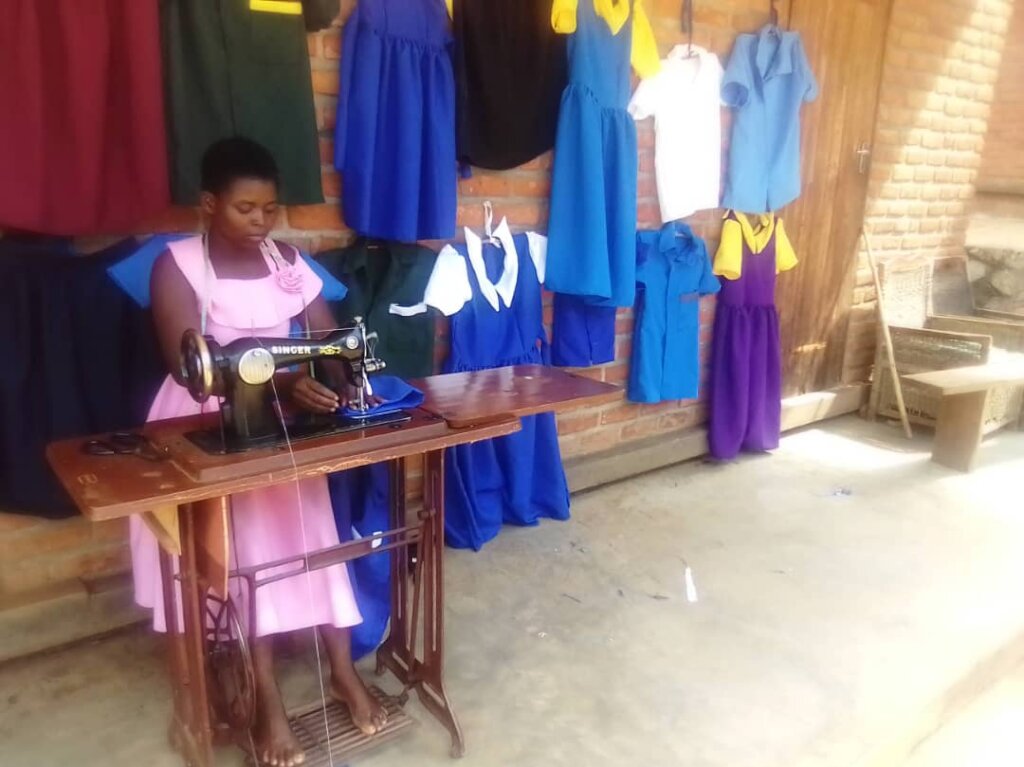 Regina ( orphan ) now making school uniforms