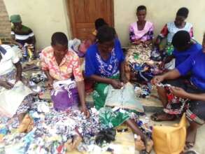 Sewing circle at the library