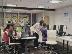 WEN clients receiving one-on-one support