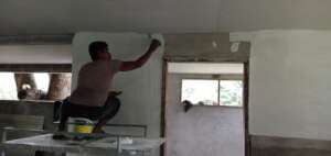 Painting the Organic Coconut Processing Facility