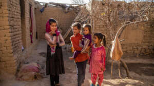 Afghan friends chatting.