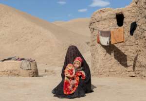 Afghan mother and her child.
