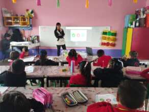 Workshop at a school in Malinalco