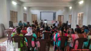 Scene from the orientation sessions
