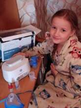 9 y.o. Oleksandra with cystic fibrosis