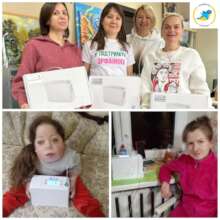 Foundation`s team. Patients Sofia and Tetiana.