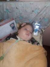2.5-y.o Sofiia with pulse oxemeter