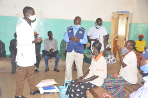 Health Worker providing health talks