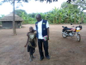 Counselor paid a home visit to a client at home