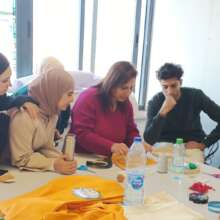 Embroidery workshop for university students