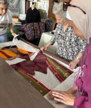 Restored antique dress at our Bethlehem partner
